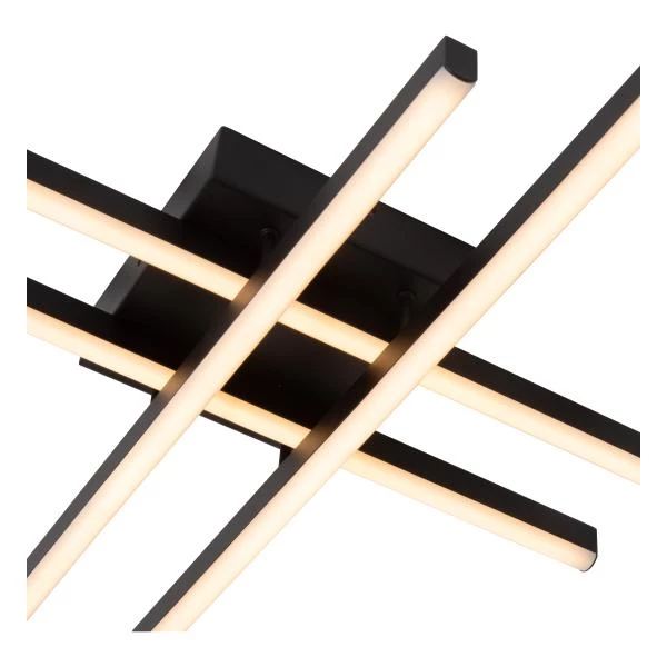 Lucide NOVAK - Plafonnière - LED Dimb. - CCT - 1x42W 2700K/4000K - Zwart - detail 2